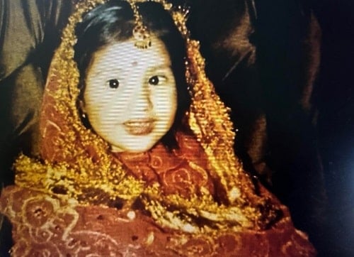 A childhood picture of Kirat Assi