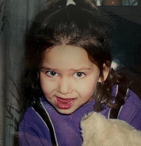 A childhood picture of Kristina Kumar