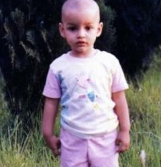 A childhood picture of Kyra Dutt