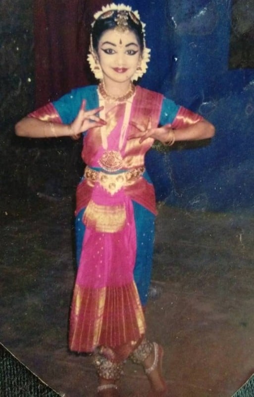 A childhood picture of Lakshmi Menon