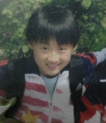A childhood picture of Li Haotong