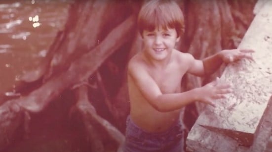 A childhood picture of Luke Bryan