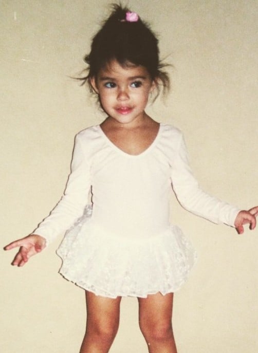 A childhood picture of Madison Beer