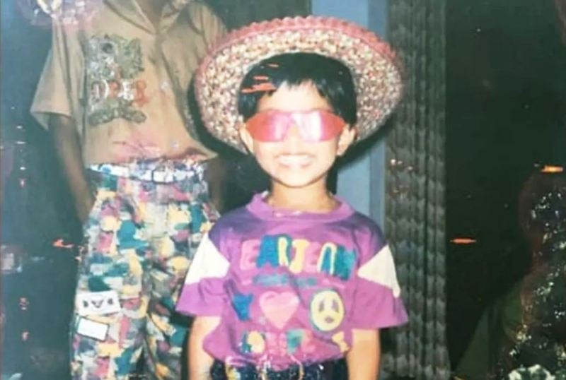 A childhood picture of Madonna Sebastian