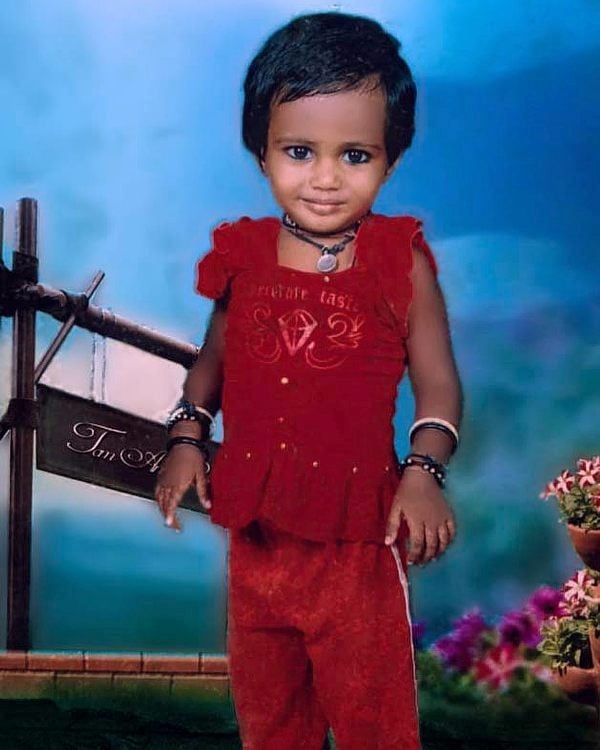 A childhood picture of Maleesha Kharwa
