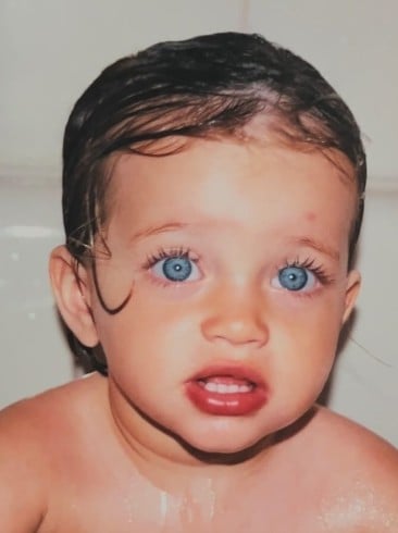 A childhood picture of Margarida Corceiro