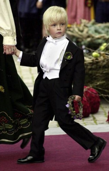 A childhood picture of Marius Borg Høiby