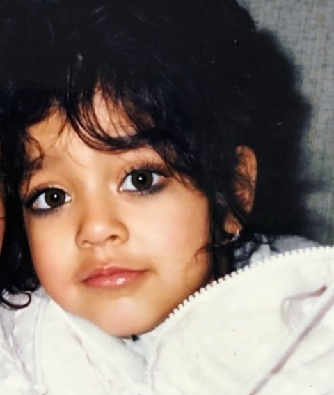 A childhood picture of Meghna Lakhani