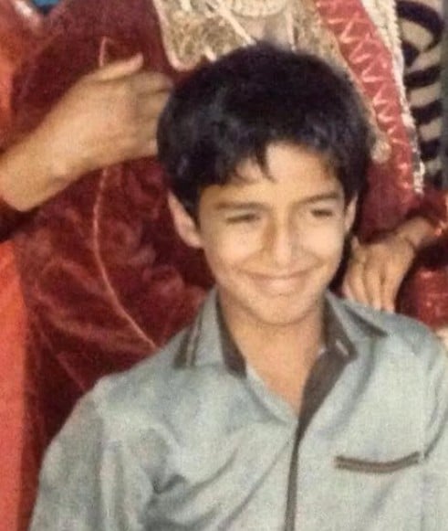 A childhood picture of Mithun Manhas