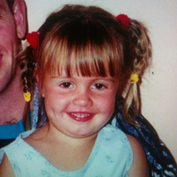 A childhood picture of Monica Wright