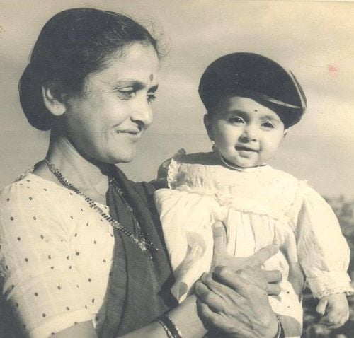 A childhood picture of Mrinal Kulkarni