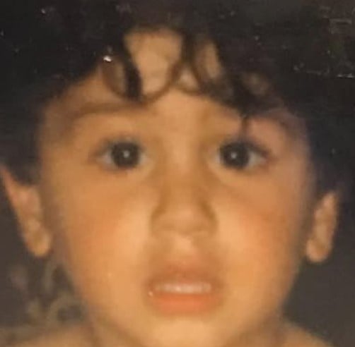 A childhood picture of Nadiem Bahiat