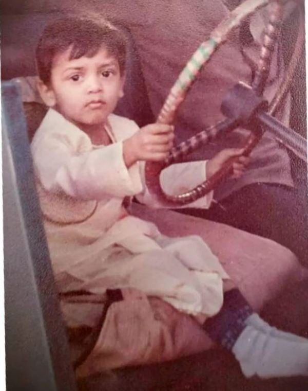 A childhood picture of Nakshatra Bagwe