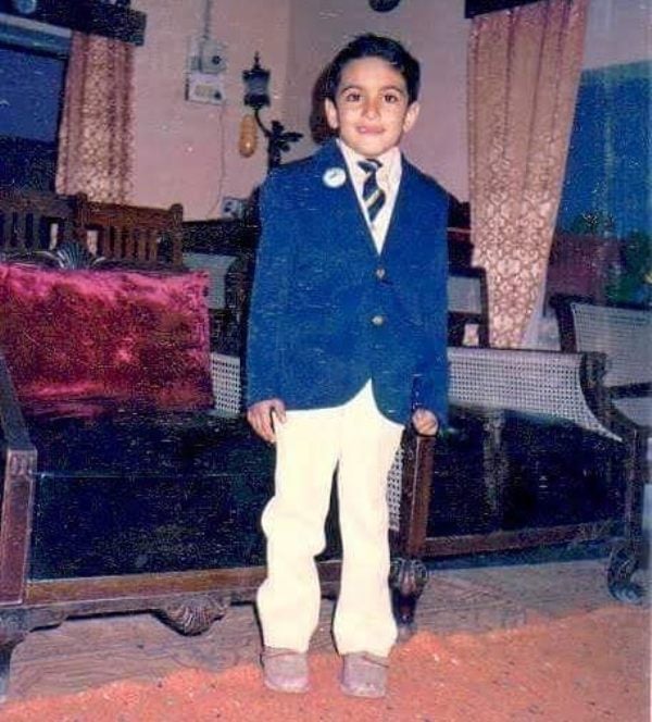 A childhood picture of Nandish Sandhu