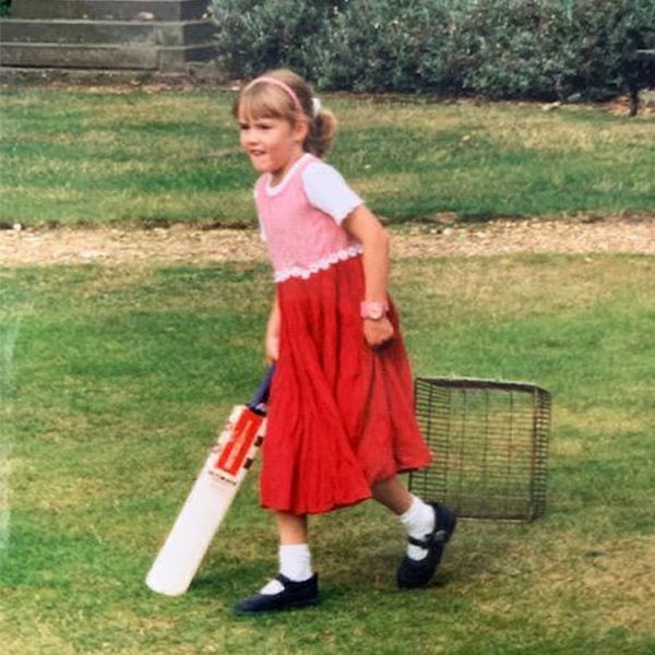 A childhood picture of Nat Sciver-Brunt
