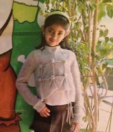 A childhood picture of Navya Naveli