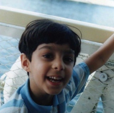 A childhood picture of Neel Nanda