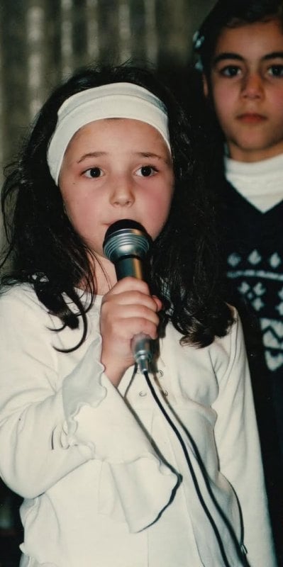 A childhood picture of Nutsa Buzaladze