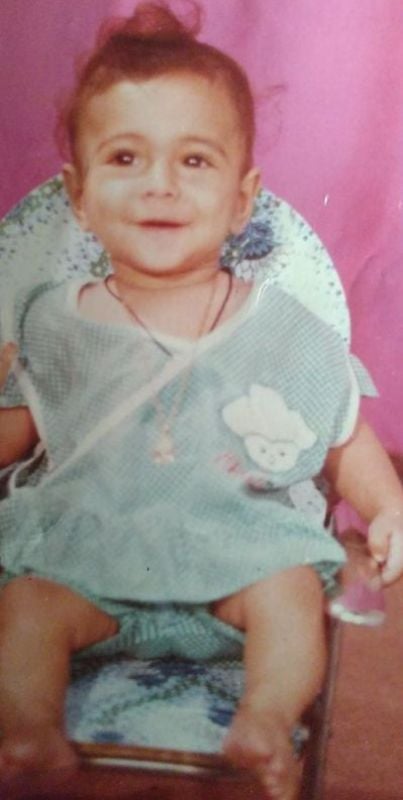 A childhood picture of Ocean Sharma