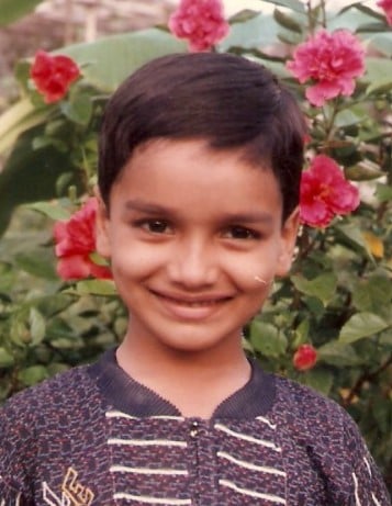 A childhood picture of Pentala Harikrishna