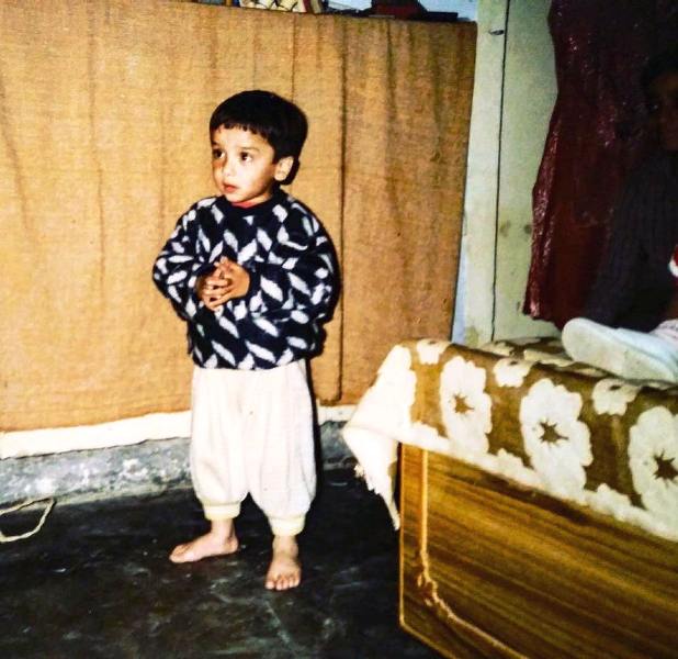 A childhood picture of Puru Chibber