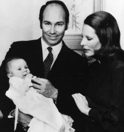 A childhood picture of Rahim Al-Hussaini with his parents