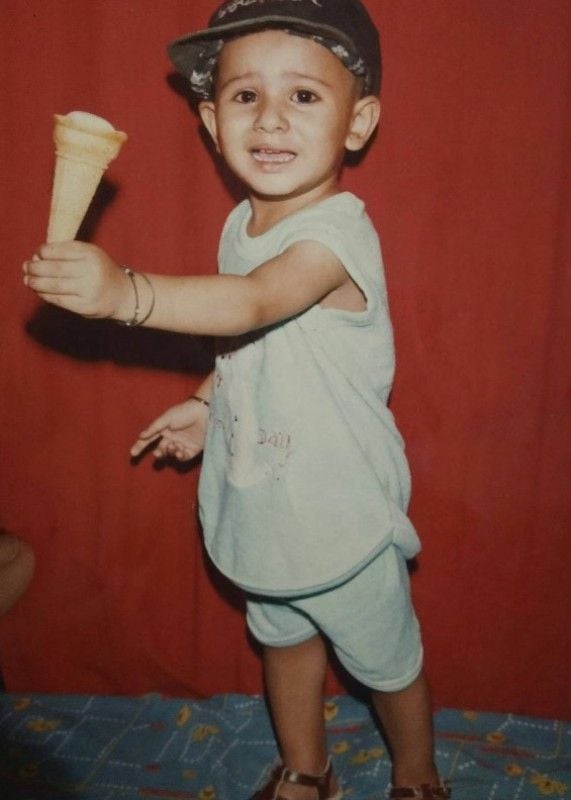 A childhood picture of Rajat Dalal