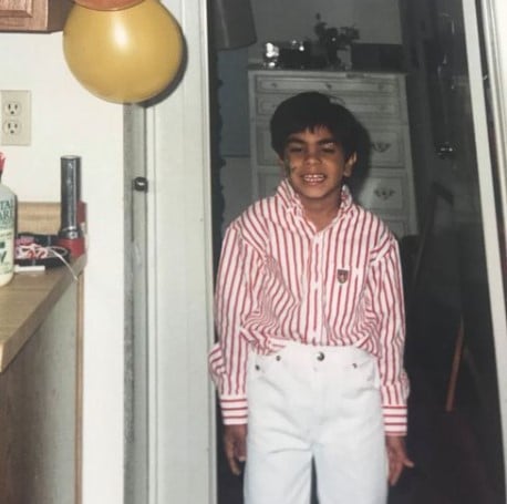 A childhood picture of Ramit Sethi
