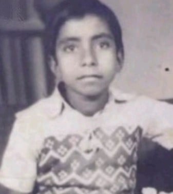 A childhood picture of Rashid Khan