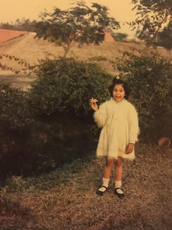 A childhood picture of Richa Chadha