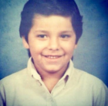 A childhood picture of Rodrigo Reyes