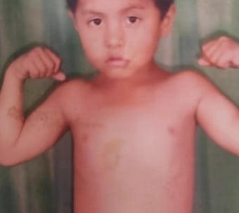 A childhood picture of Rohit Singh