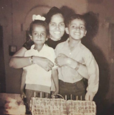 A childhood picture of Sanjay Nath with his brother, Alok Nath