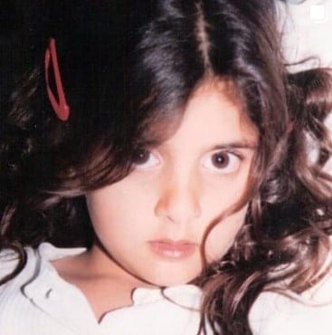 A childhood picture of Sheikha Mahra