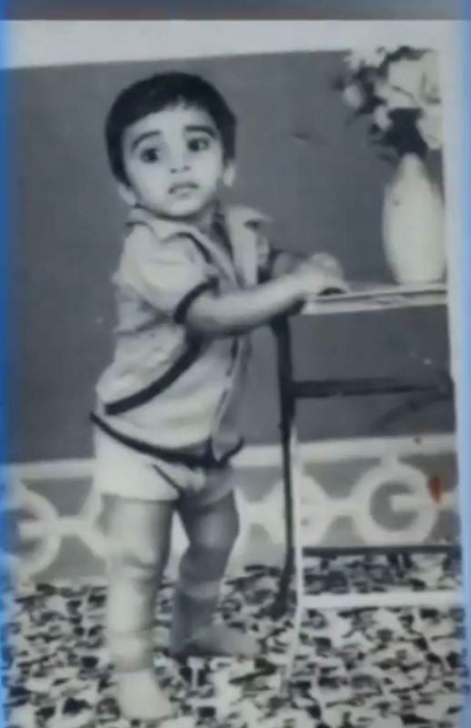 A childhood picture of Shanavas Shanu