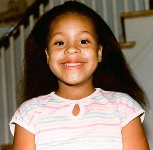 A childhood picture of Sheinelle Jones