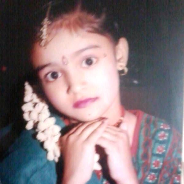 A childhood picture of Shraddha Dangar