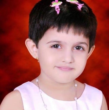 A childhood picture of Shruti Sanjeev Choudhary