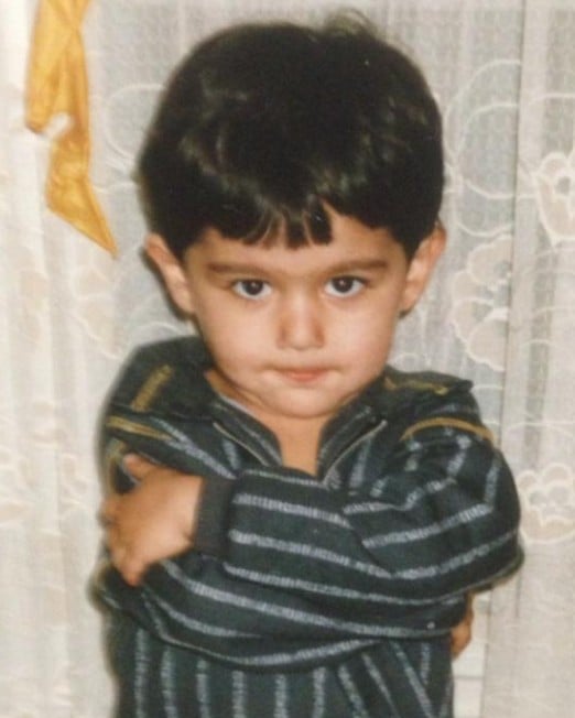 A childhood picture of Suman Mokhtarian