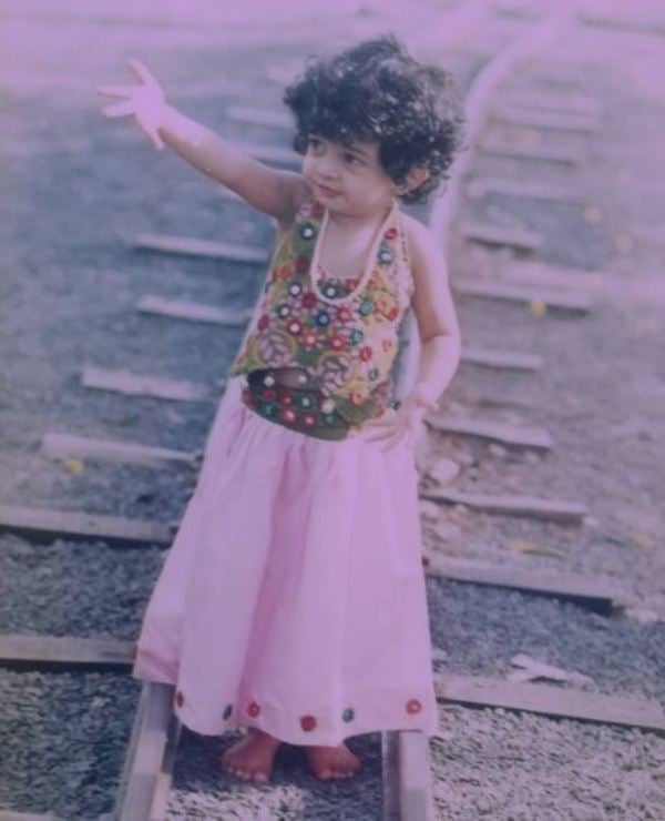 A childhood picture of Swini Khara