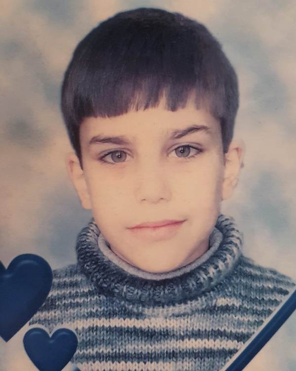 A childhood picture of Viktor Angelov