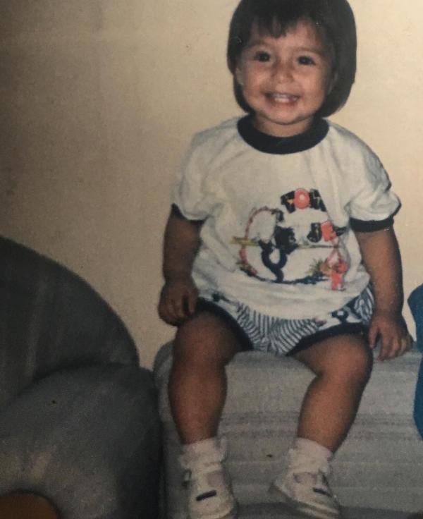 A childhood picture of Yaya Muñoz