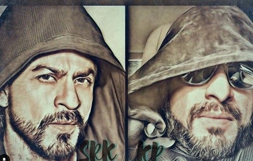A collage of Shah Rukh Khan and Karan Patel
