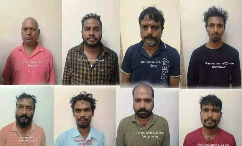 A collage of people arrested in K Armstrong