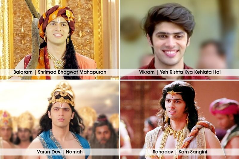 A collage of roles played by Sushant Marya in some television serials