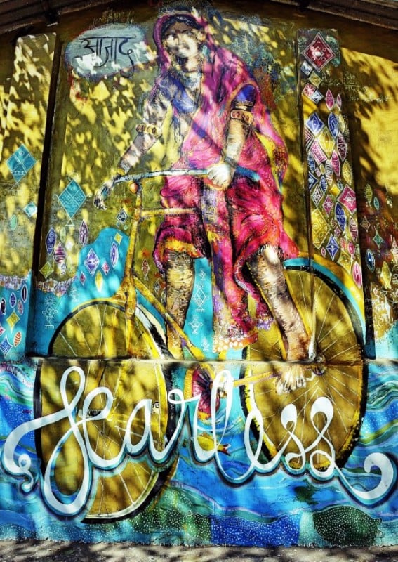 A mural dedicated to Koli women, created by Shilo Shiv Suleman 