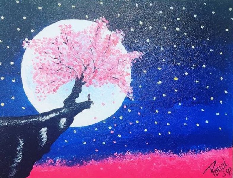 A painting by Piyu Sharma