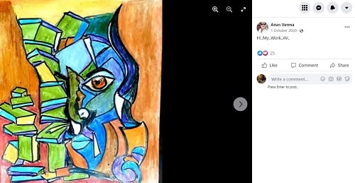 A painting made by Arun Verma