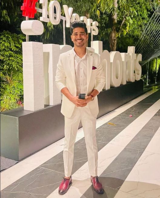 A photo of Azhar taken outside the Inshorts office in New Delhi