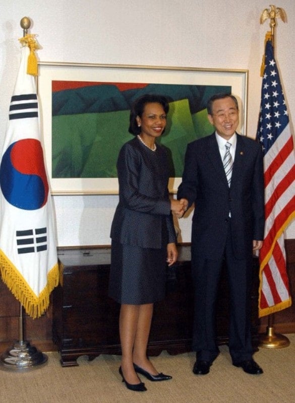 A photo of Ban Ki-moon taken while he was serving as the South Korean Minister of Foreign Affairs